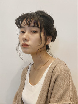 《 miki 》後れ毛＋ゆる結び＋透明感カラー_20211110_1