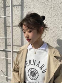 トレンチに合わせたカラーリング&アレンジ_20210401_1