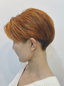 《 miki 》セルフブリーチにオレンジ色を ○_20220407_1