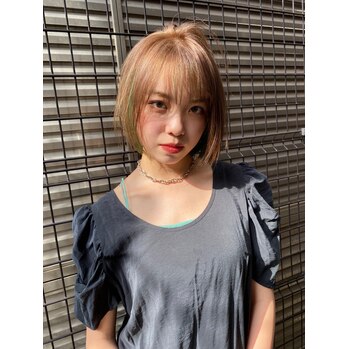 【SAE】グリーンなインナーカラー_20211001_1