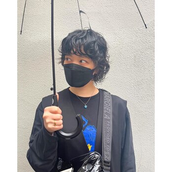 【SAE】ウルフヘアのパーマスタイル_20220804_1