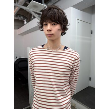 【GOSHI】short bob perm for gents_20260605_1